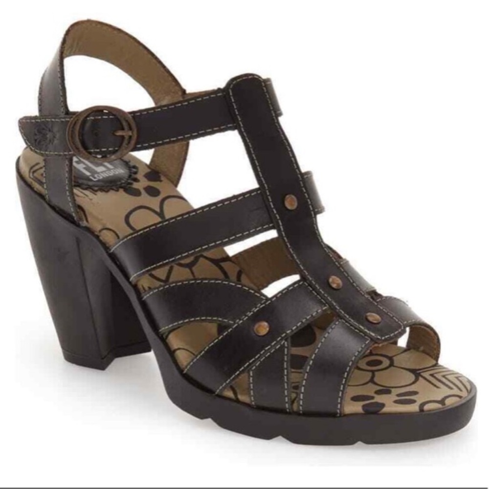 Fly London Strappy Maye Wedges
